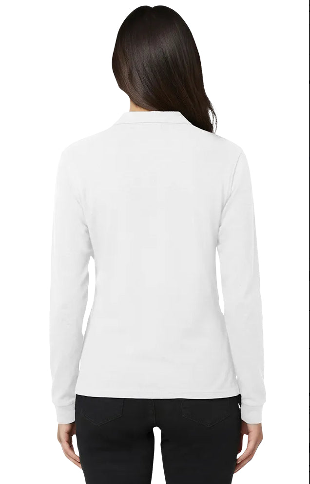 Ladies Long Sleeve Pique Shirt